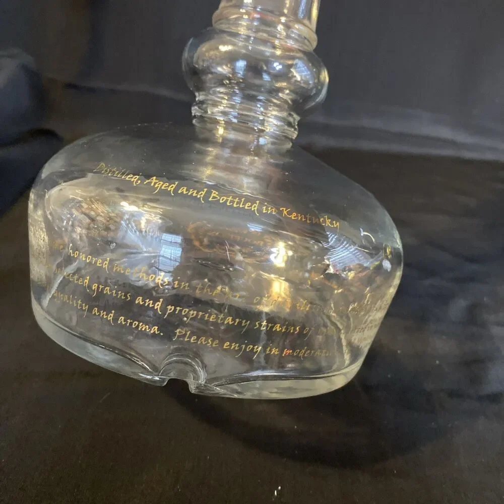 Willett Bourbon Glass Decanter w Stopper 13” Tall Vintage Liquor Bottle